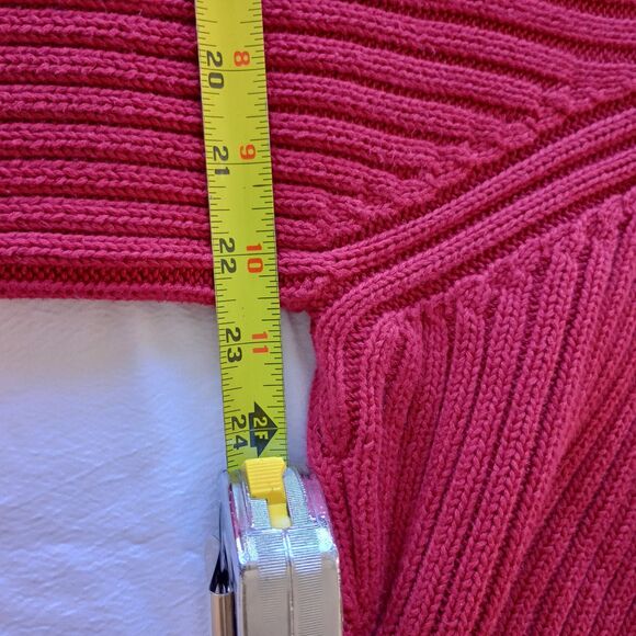 Vintage Men's Lands End Red XL Turtleneck Sweater. 100% Cotton. Comfy Cozy - Picture 5 of 7